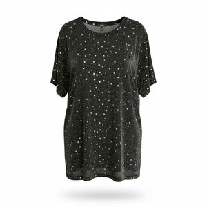 Shimmering Starry Black Tee